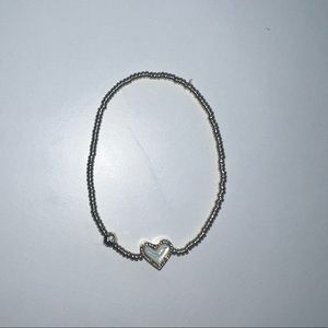 Kendra Scott Grayson Gold Stretch Heart Bracelet
